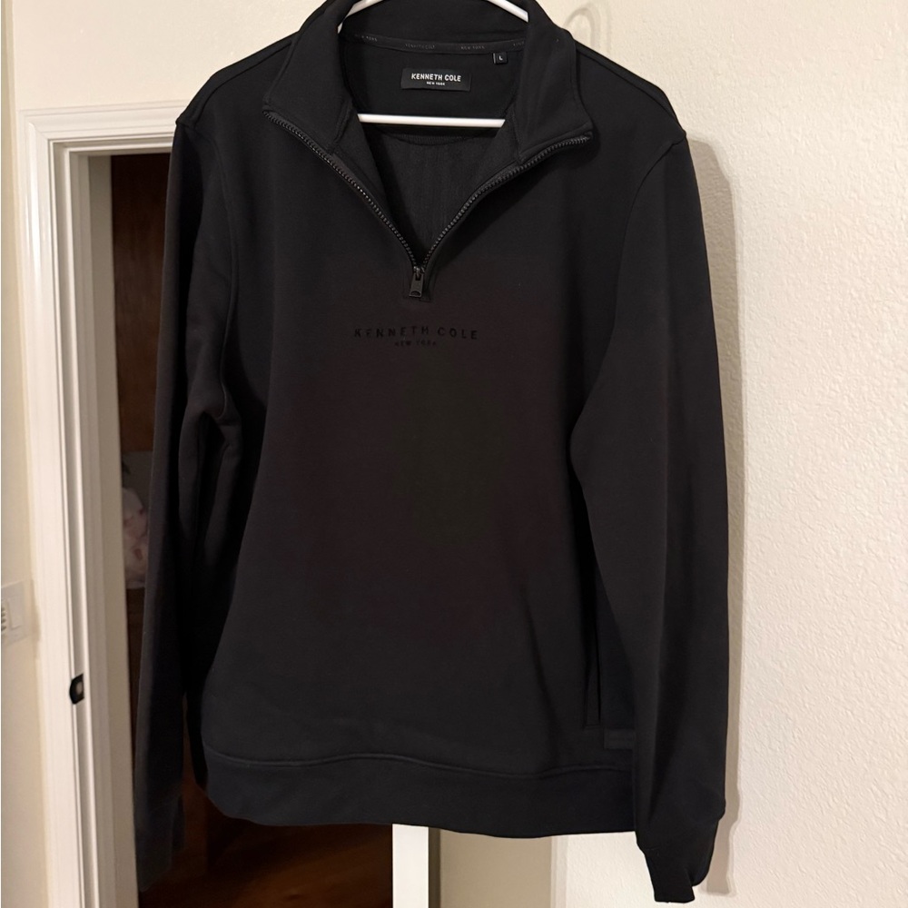 *NWOT* Kenneth Cole Charcoal Zip-Up Men's Sweater